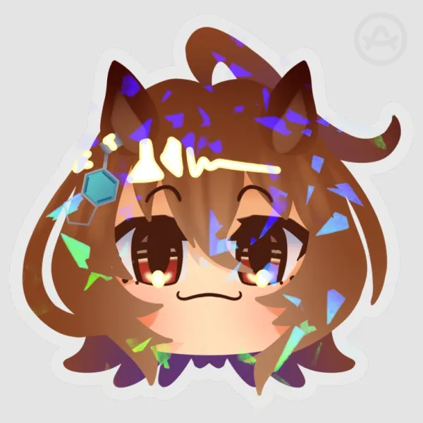 Uma Tachyon Clear PET Vinyl Die Cut Stickers