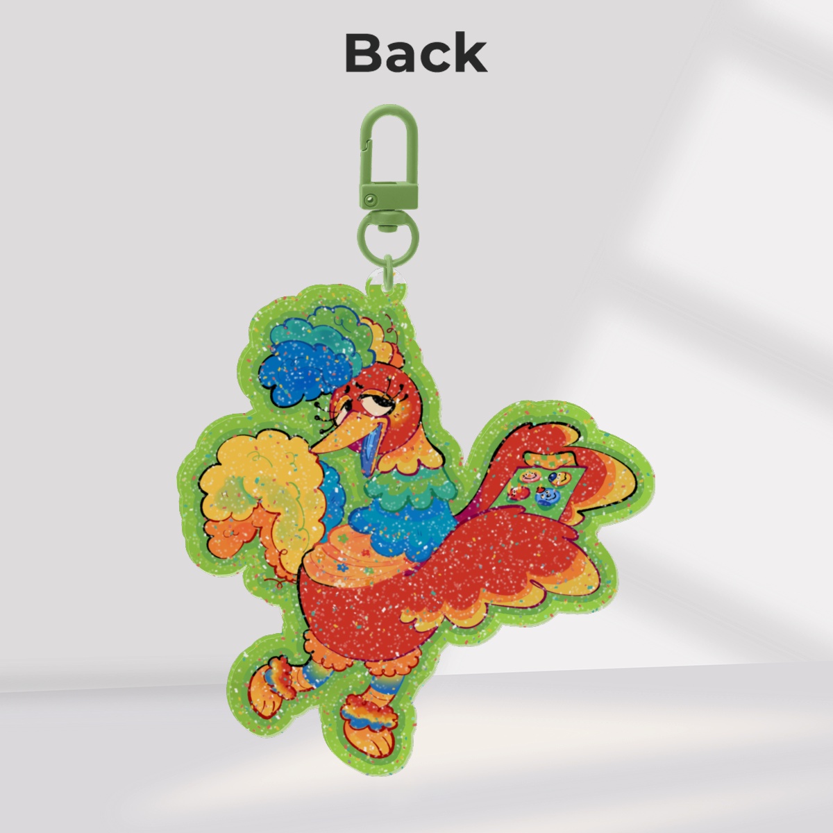"Oh my, I’m such a feather-fingers!" Poppy Partridge keychain | welcome home