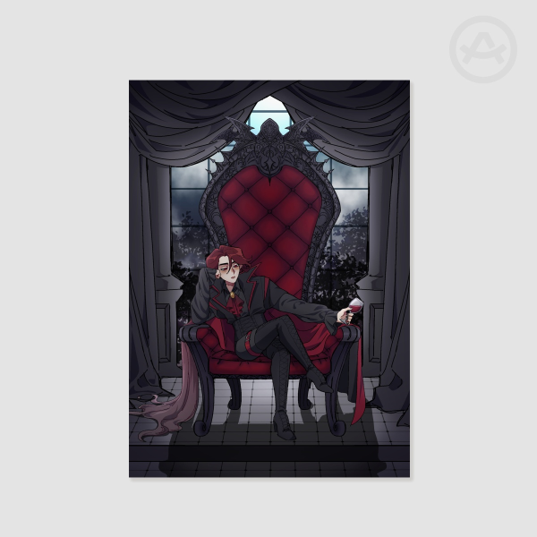 Lonesome King A5 Art Print