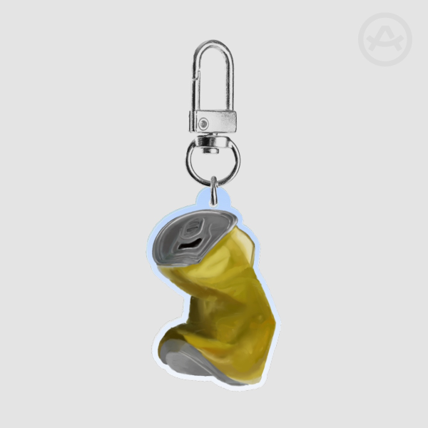 Golden Can Keychain