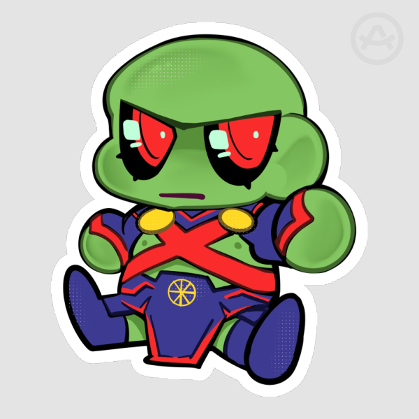 Martian Manhunter Die Cut Stickers