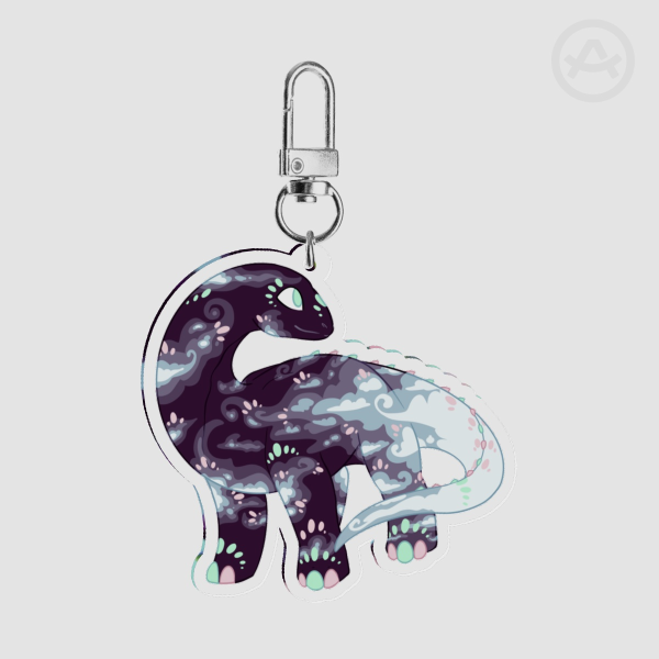 Apatosaurus Keychain