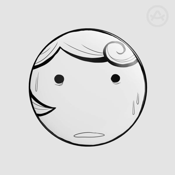 Nervous Broad (Button Pin)
