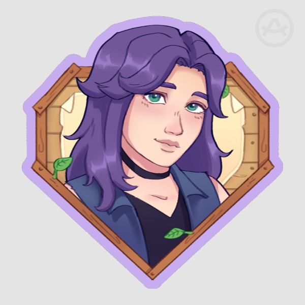 Stardew Valley sticker - Abigail