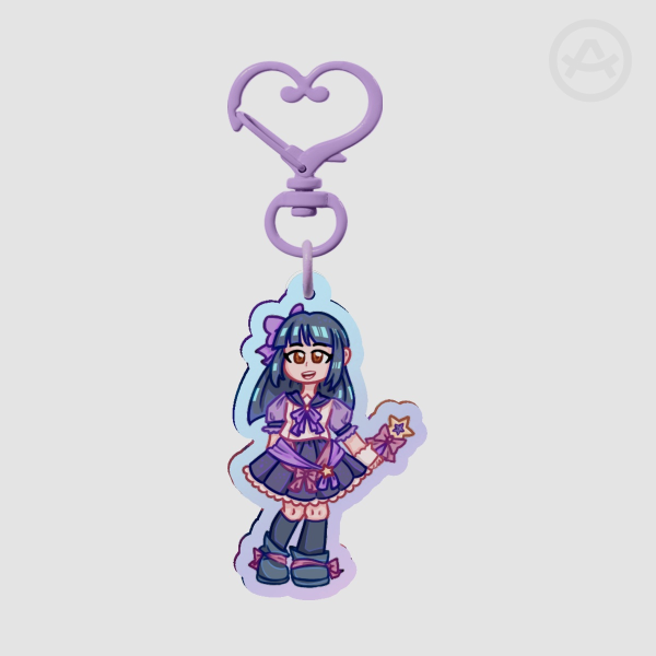 Skuld Magical Girl Rainbow Acryllic Keychain