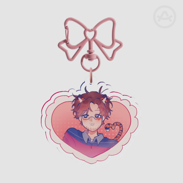 Jake jayingee matching heart keychain