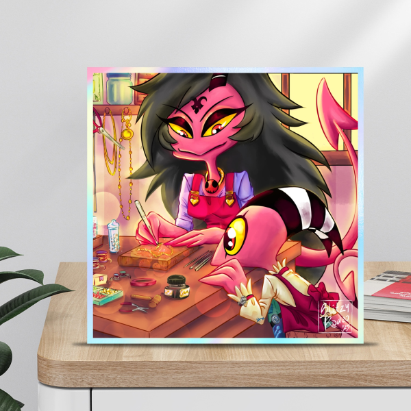 [Print] Tilla and Blitz AU Jeweler Artboard 5.51x5.51inch (14x14cm)