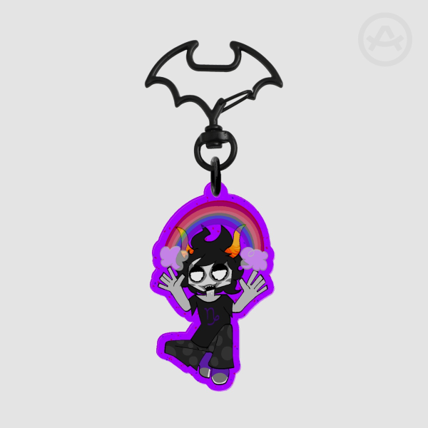 Gamzee Makara emo art style acrylic charm
