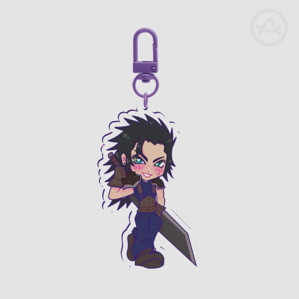 Zack Fair Keychain Charm