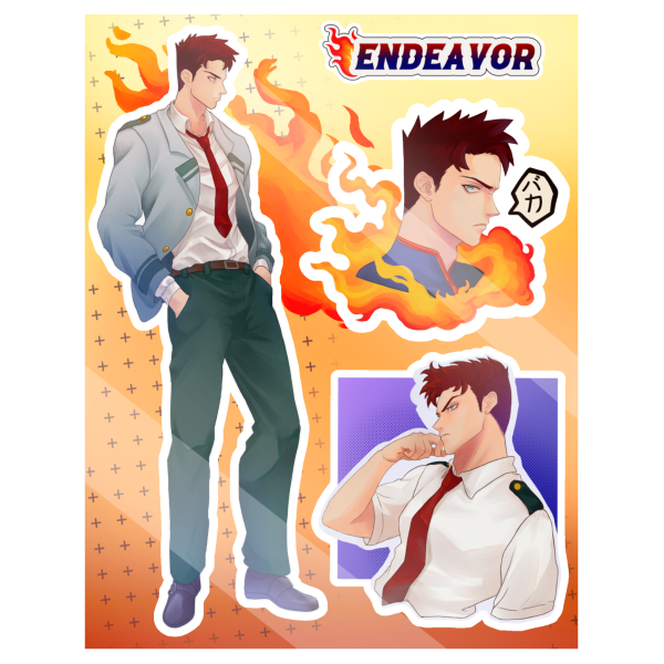 Endeavour Student Sticker Sheet 14x18cm