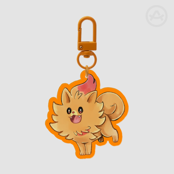 Pombom Acrylic Keychain