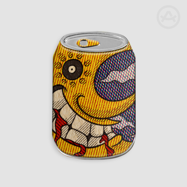 Moon Can Shape Metal Badge