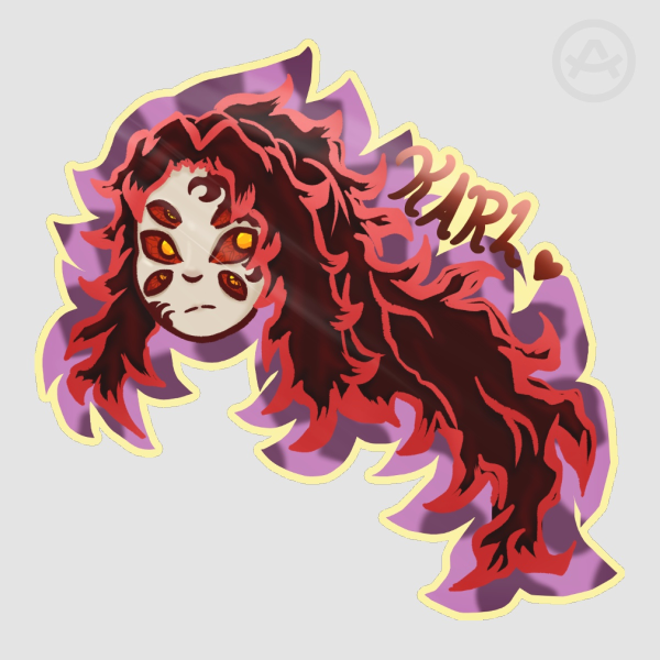 Karl Kokushibo Glossy Sticker Demon Slayer