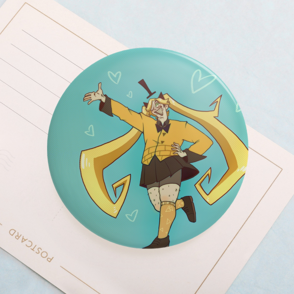 Hatsune Bill Round Badges (Button Pins)