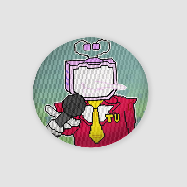 Talking Tenna Lenticular Badge