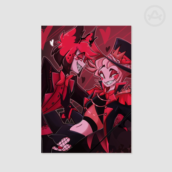 Lucifer x Alastor // RadioApple︙ Poster Print