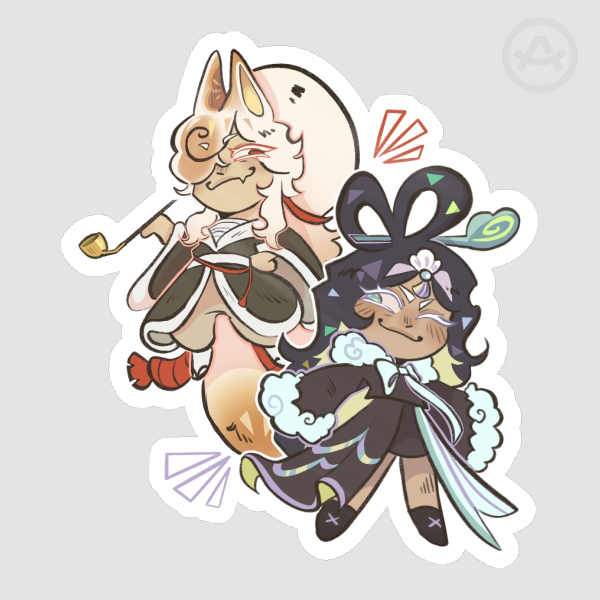 Manju & Jagae sticker
