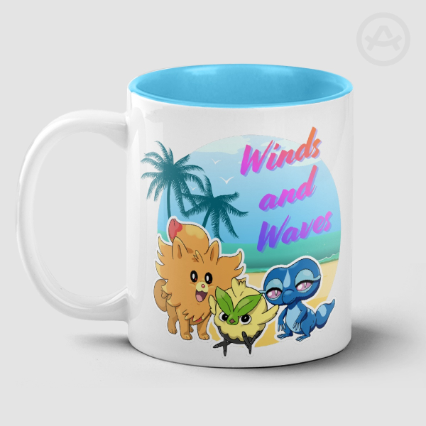 Winds and Waves Gen 10 Starters Gecqua Browt Pombon Mug