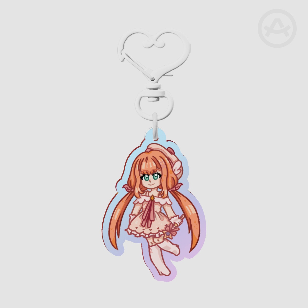 Strelitzia Magical Girl Rainbow Acryllic Keychain