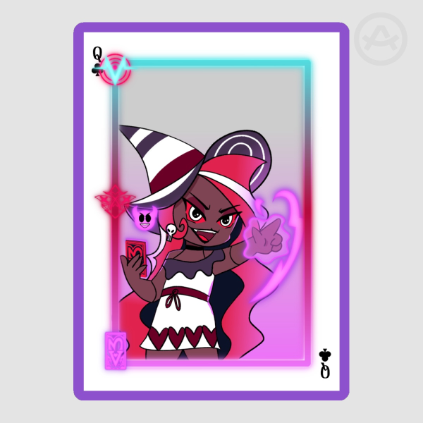 Velvette Playing Card Sticker