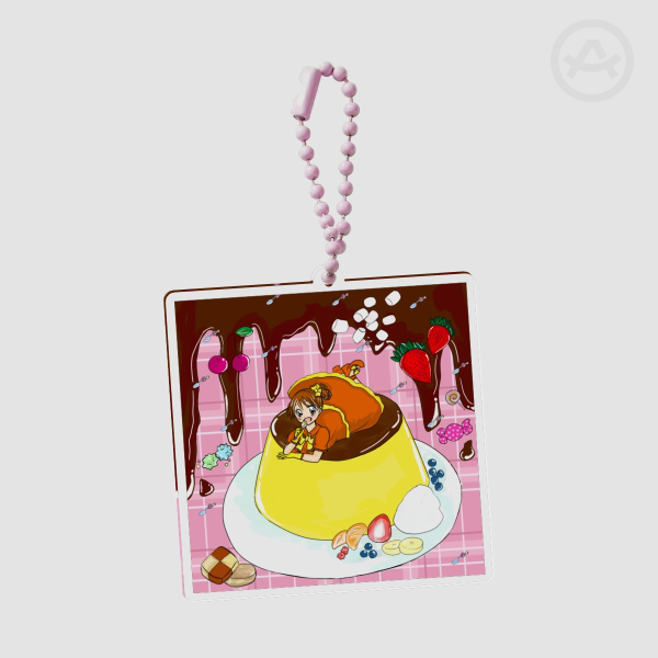 Pudding Girl Acrylic Keychains