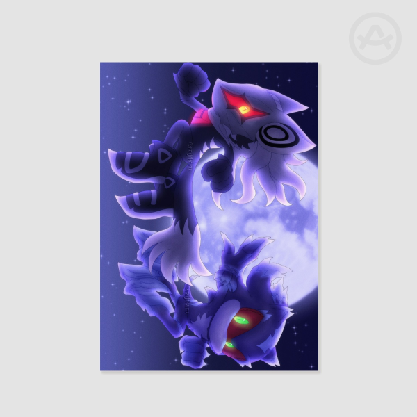 Mephiles and Infinite Moon Pose print