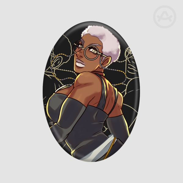 Semiu Oval Holographic Badge