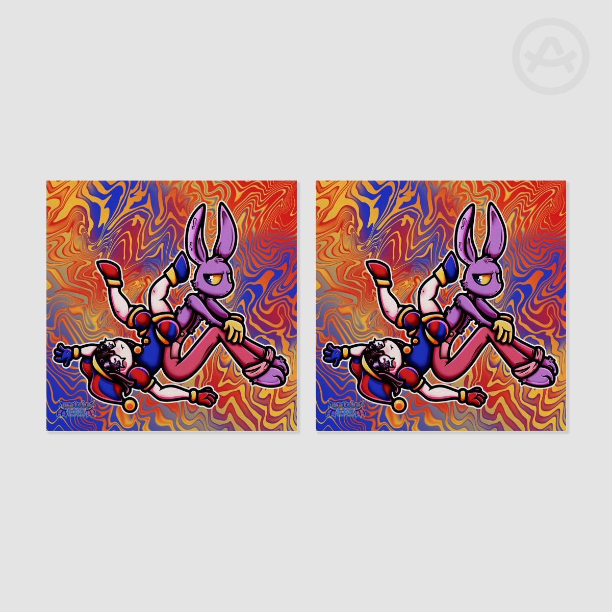 The Amazing Digital Circus Jax & Pomni Mini-Print (Double-Sided)