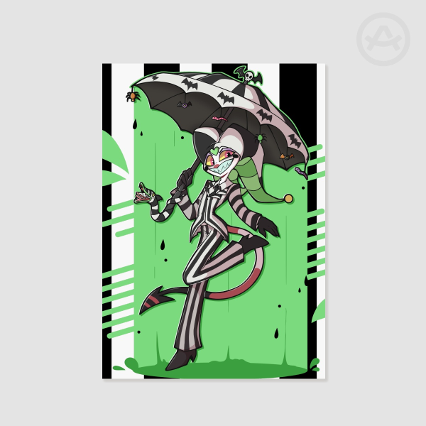 Beetle Juice Fizzarolli Poster print, A5