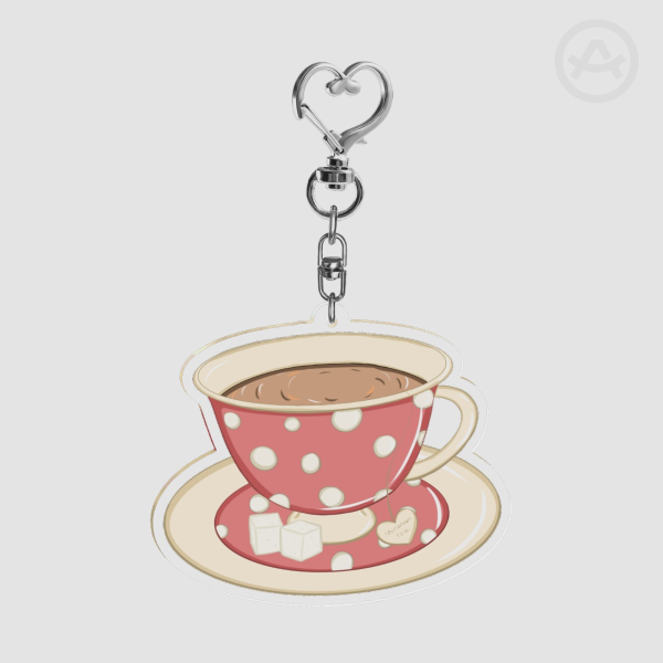 Mushroom Tea Keychain Ver3