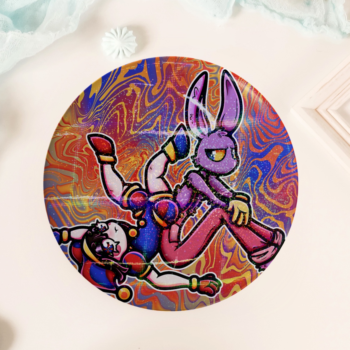 The Amazing Digital Circus Jax & Pomni Large Button