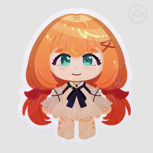 Strelitzia Gummy Holographic Die-Cut Sticker