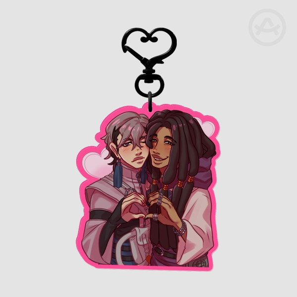 Janka Colored Edge Acrylic Keychain