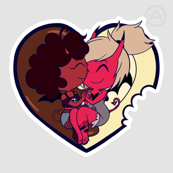 Apple & Coco (Helluva Boss) Die Cut Sticker