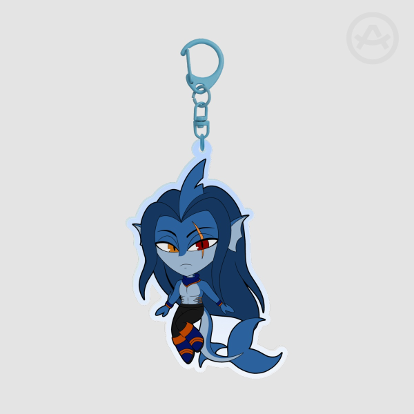 Chibi Typhoon -  Clear Acrylic Keychain