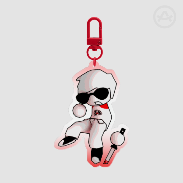 Homestuck Low Poly Dave Strider Keychain