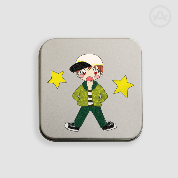 Chibi boy Metal Storage Box