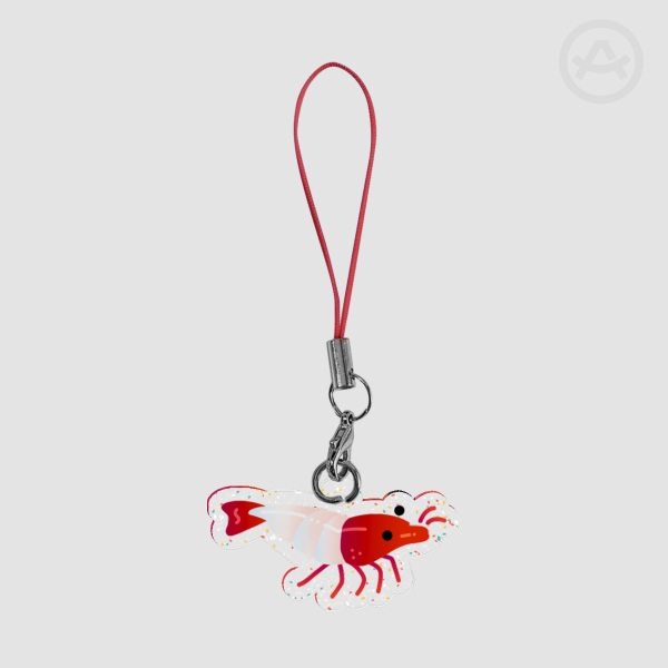 Shrimp Charm - Red Rili