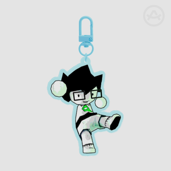 Homestuck Low Poly John Egbert Keychain
