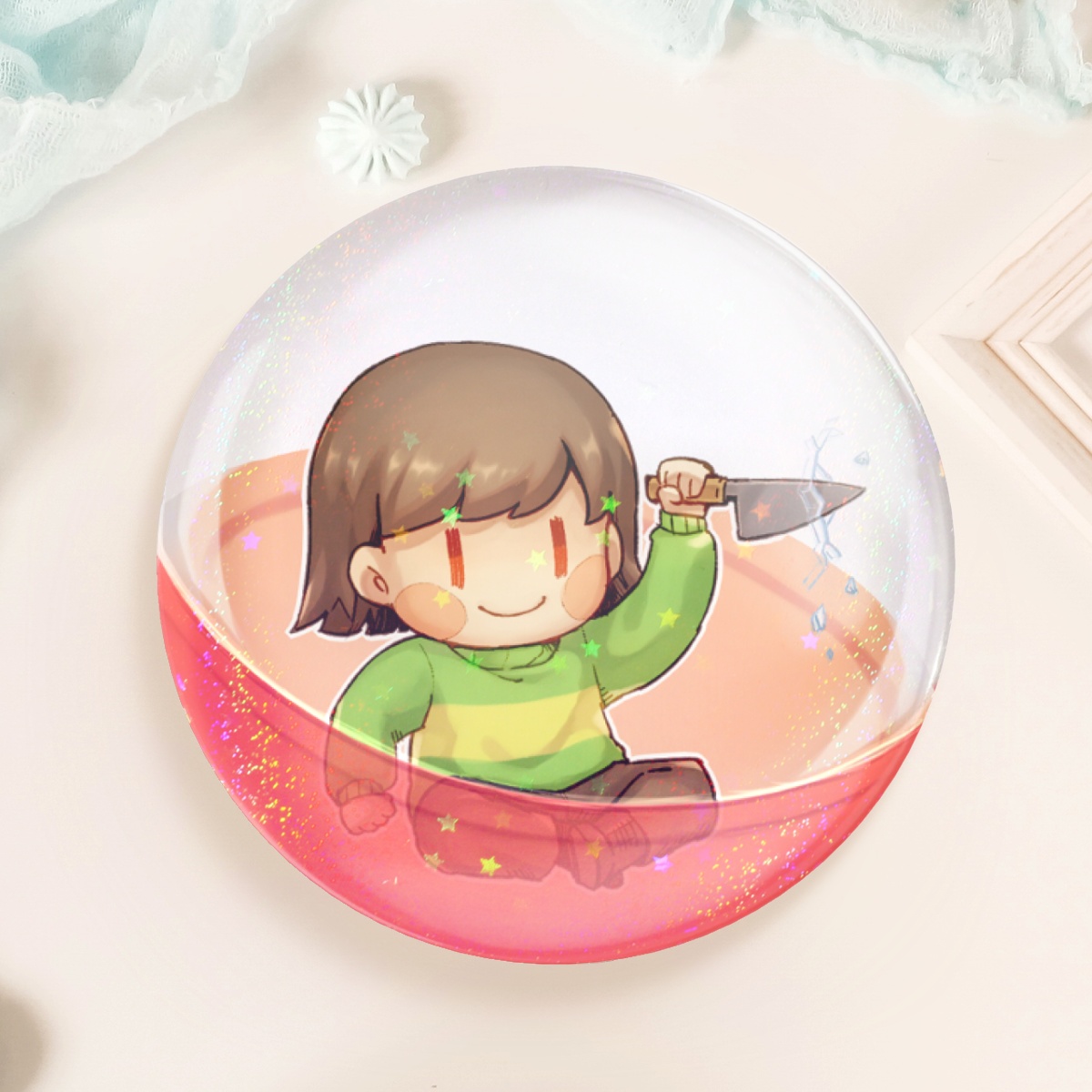 Chara in Gacha | Button Pins