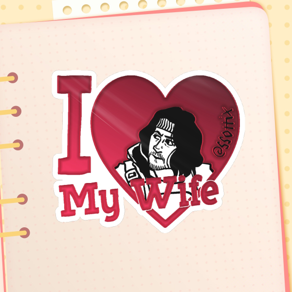 Markiplier iron lung simon Hot Foil Stamping Die Cut Stickers