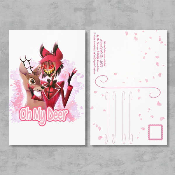 Oh my deer Alastor - Postcards