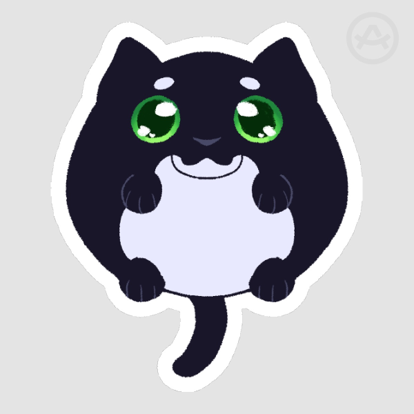 Tuxedo Chonk sticker