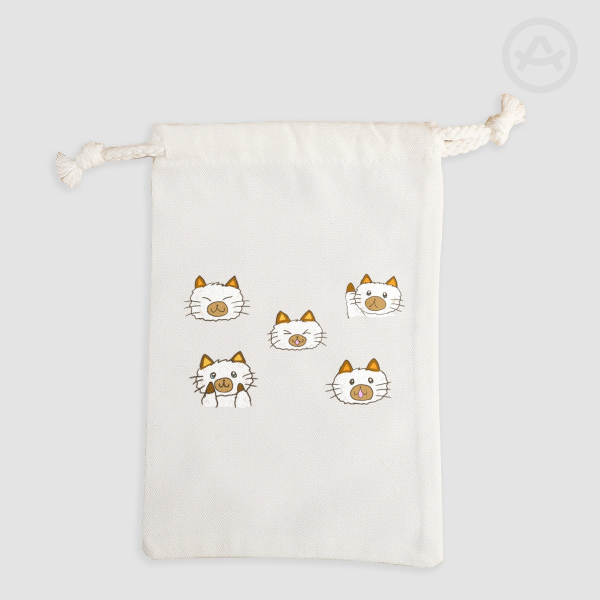 Cat Drawstring Pouch