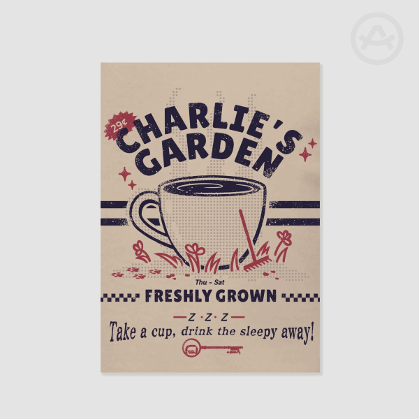 DJO Charlie’s Garden Poster Print, Joe Keery, A4