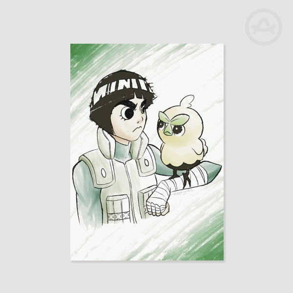 Rock Lee and Browt Print
