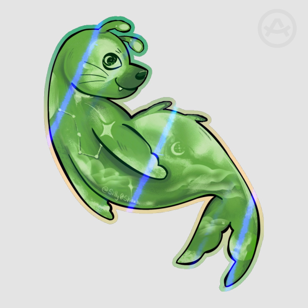 Alien space seal sticker