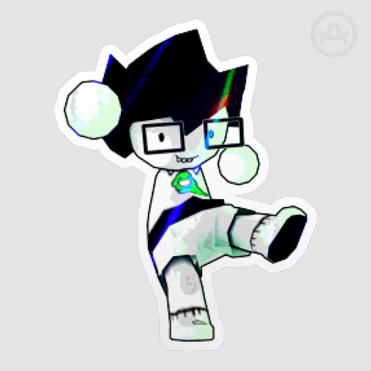 Homestuck Low Poly John Egbert Sticker