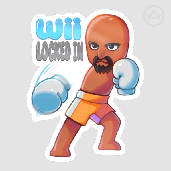 Wii Boxing God Matt Sticker