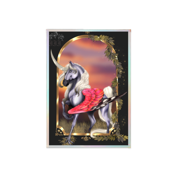 Hippogriff Art Boards with Rainbow-Edged - 4.1"x5.83 "(105x148mm)